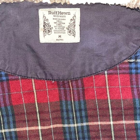 Ruff Hewn Coat Girls Size Medium Navy Blue Barn Chore Coat Button Down Rugged - Picture 4 of 6